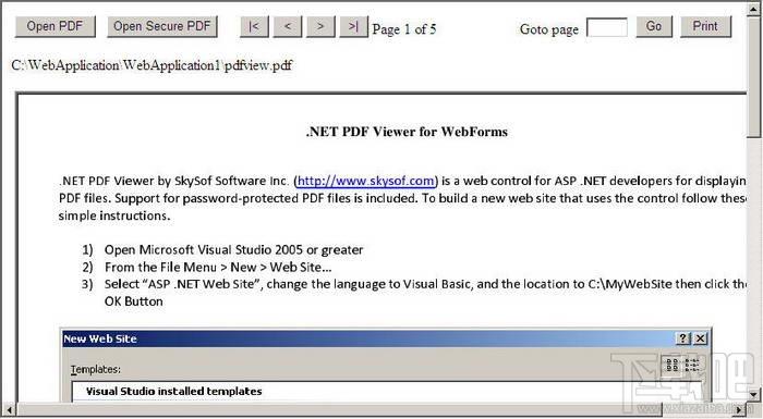 .NET PDF Viewer for WebForms,.NET PDF Viewer for WebForms下载